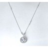 Collana Donna Lotus Silver LP3965-1/1 In Argento Con Pendente Cerchio Con Zirconi