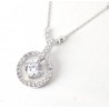 Collana Donna Lotus Silver LP3965-1/1 In Argento Con Pendente Cerchio Con Zirconi