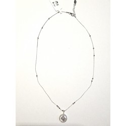 Collana Donna Lotus Silver LP3965-1/1 In Argento Con Pendente Cerchio Con Zirconi