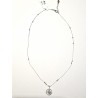 Collana Donna Lotus Silver LP3965-1/1 In Argento Con Pendente Cerchio Con Zirconi
