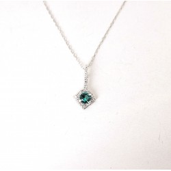 Collana Donna Lotus Silver LP3958-1/3 In Argento Con Zircone Verde