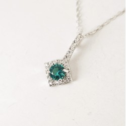 Collana Donna Lotus Silver LP3958-1/3 In Argento Con Zircone Verde