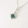 Collana Donna Lotus Silver LP3958-1/3 In Argento Con Zircone Verde