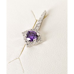 Orecchini Donna Lotus Silver LP3958-4/1 In Argento Con Zircone Viola