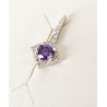Orecchini Donna Lotus Silver LP3958-4/1 In Argento Con Zircone Viola