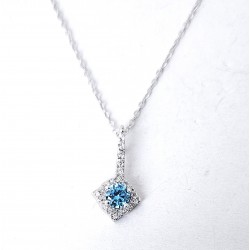 Collana Donna Lotus Silver LP3958-1/2 In Argento Con Zircone Celeste