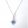Collana Donna Lotus Silver LP3958-1/2 In Argento Con Zircone Celeste