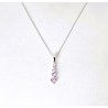 Collana Donna Lotus Silver LP3957-1/2 In Argento Con Zirconi Rosa E Glicine