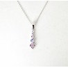 Collana Donna Lotus Silver LP3957-1/2 In Argento Con Zirconi Rosa E Glicine