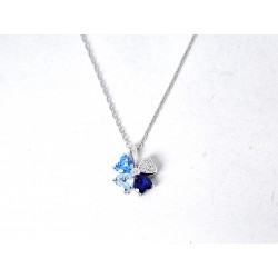 Collana Donna Lotus Silver LP3954-1/1 In Argento Con Quadrifoglio E Zirconi Multicolore