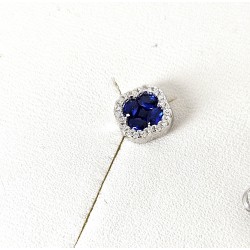 Orecchini Donna Lotus Silver LP3953-4/1 In Argento Con Zirconi Blu E Bianchi