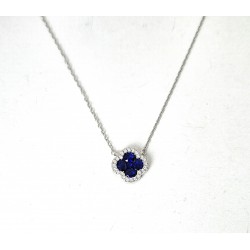 Collana Donna Lotus Silver LP3953-1/1 In Argento Con Zirconi Blu