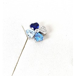 Orecchini Donna Lotus Silver LP3954-4/1 In Argento A Quadrifoglio Con Zirconi Multicolore