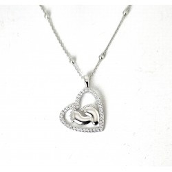 Collana Donna Lotus Silver LP3973-1/1 In Argento Con Cuore E Piedini