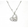 Collana Donna Lotus Silver LP3973-1/1 In Argento Con Cuore E Piedini