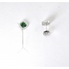 Orecchini Donna Lotus Silver LP3953-4/2 In Argento Con Zirconi Verdi