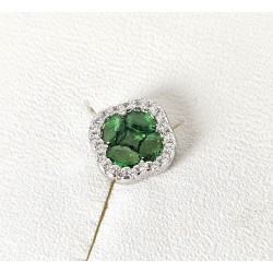 Orecchini Donna Lotus Silver LP3953-4/2 In Argento Con Zirconi Verdi