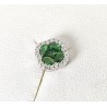 Orecchini Donna Lotus Silver LP3953-4/2 In Argento Con Zirconi Verdi