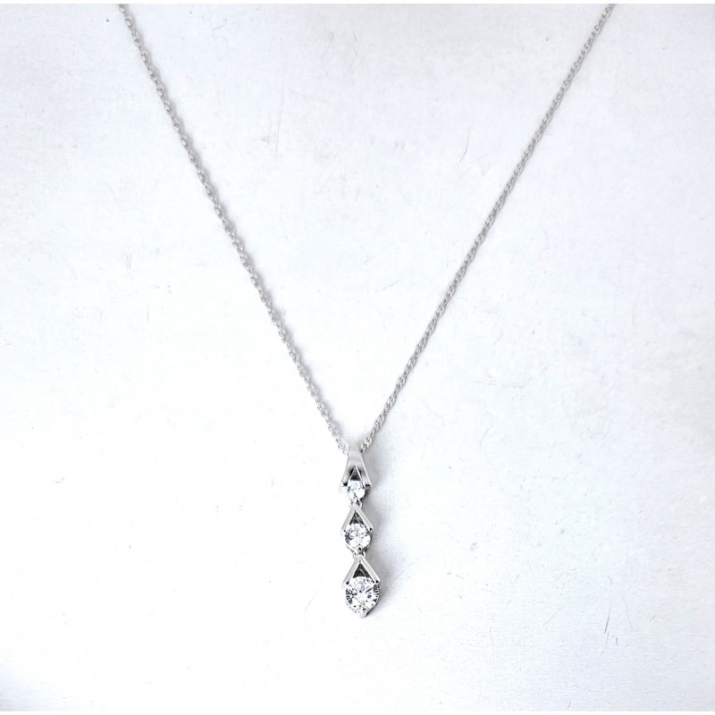 Collana Donna Lotus Silver LP3968-1/1 In Argento Trilogy Con Zirconi