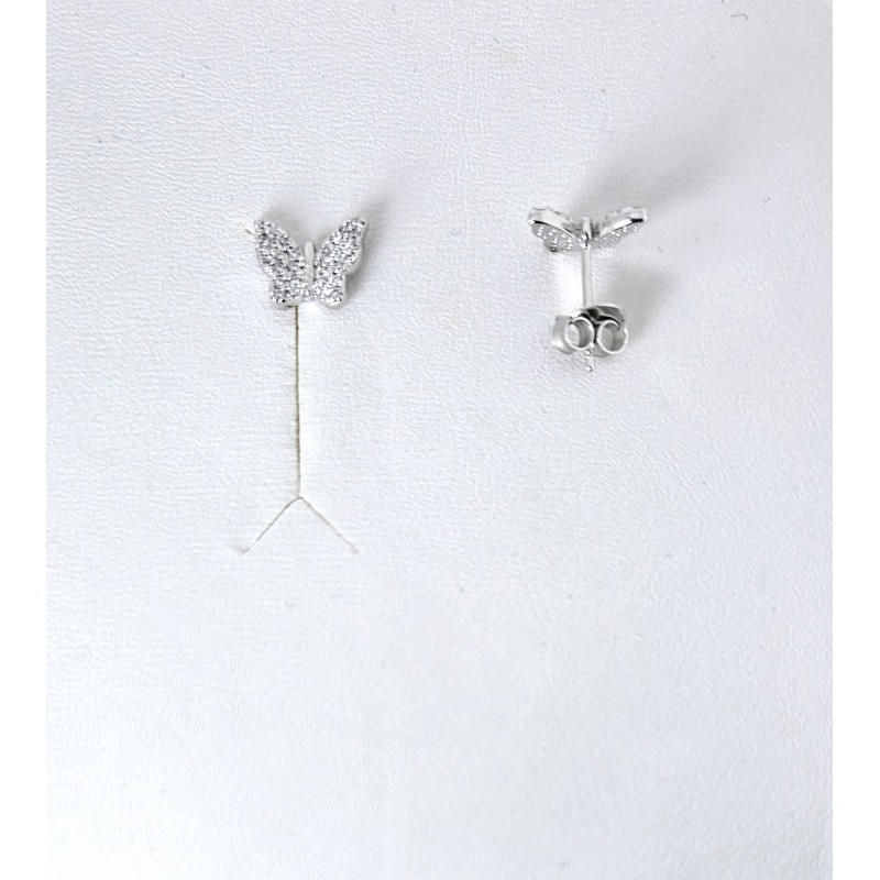 Orecchini Donna Lotus Silver LP3972-4/1 In Argento A Farfalla Con Zirconi