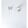 Orecchini Donna Lotus Silver LP3972-4/1 In Argento A Farfalla Con Zirconi