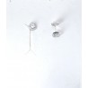 Orecchini Donna Lotus Silver LP3952-4/1 In Argento A Fiore Con Zirconi