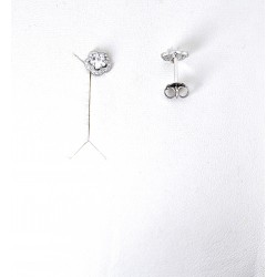 Orecchini Donna Lotus Silver LP3952-4/1 In Argento A Fiore Con Zirconi