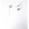 Orecchini Donna Lotus Silver LP3952-4/1 In Argento A Fiore Con Zirconi