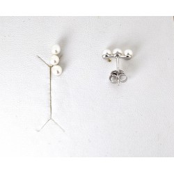 Orecchini Donna Lotus Silver LP3905-4/1 In Argento Con Perle Bianche