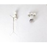 Orecchini Donna Lotus Silver LP3905-4/1 In Argento Con Perle Bianche