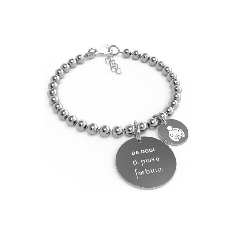 Bracciale donna I 10 Buoni Propositi B-5443 (da oggi ti porto fortuna)