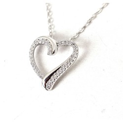 Collana Donna Lotus Silver LP3963-1/1 In Argento Con Cuore E Zirconi