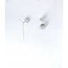 Orecchini Donna Lotus Silver LP3950-4/1 In Argento A Fiore Con Zirconi
