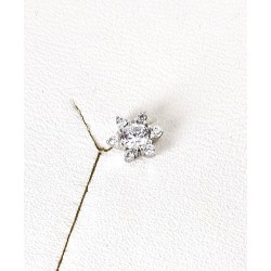 Orecchini Donna Lotus Silver LP3950-4/1 In Argento A Fiore Con Zirconi