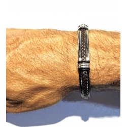 Bracciale Uomo Lotus Style LS2638/2/3 In Acciaio E Cuoio Nero E Marrone