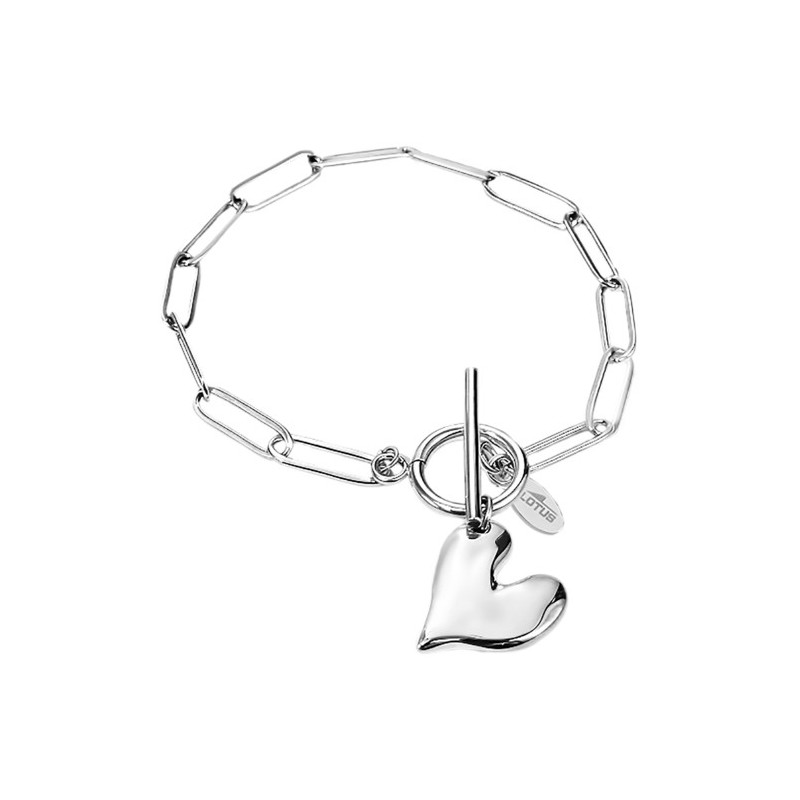 Bracciale Donna Lotus Style LS2764/2/1 In Acciaio A Catena Con Cuore