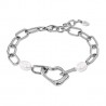 Bracciale Donna Lotus Style LS2731/2/1 In Acciaio A Catena Con Perle Bianche