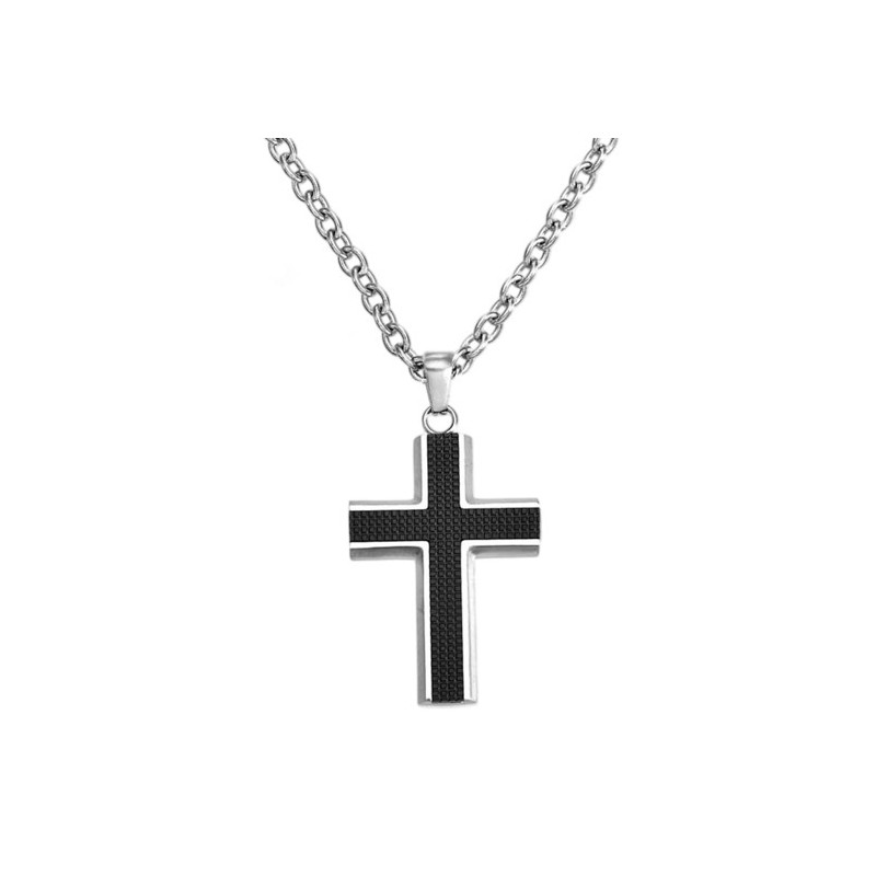 Collana Uomo Lotus Style LS2644/1/1 In Acciaio Con Croce