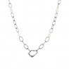 Collana Donna Lotus Style LS2731/1/1 In Acciaio A Catena Con Perle Bianche