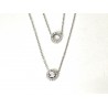 Collana Donna Lotus Style LS2736/1/1 Doppio Filo In Acciaio Con Zircone E Strass