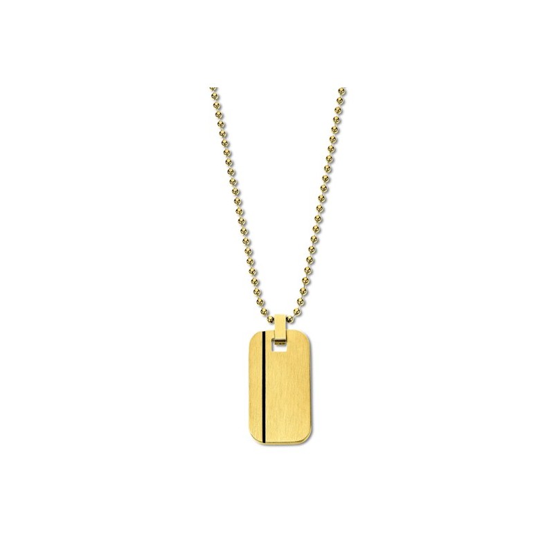 Collana Uomo Lotus Style LS2642/1/2 In Acciaio Dorato Con Piastra