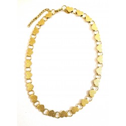 Collana Donna Lotus Style LS2728/1/1 In Acciaio Dorato Con Cuori Satinati