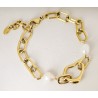 Bracciale Donna Lotus Style LS2731/2/2 In Acciaio Dorato A Catena Con Perle