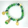 Bracciale Donna Gisel G-KABR000 V Elastico Con Pietre Verdi E Campanella