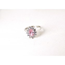 Anello Donna Gioja Argento CCD04 A In Argento Con Zircone Rosa