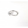 Anello Donna Gioja Argento CCD14 A In Argento Con Zircone Celeste Chiaro