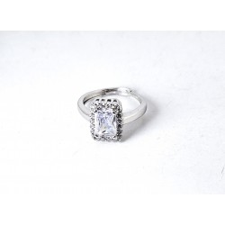 Anello Donna Gioja Argento CBR12 A In Argento Con Zircone Rettangolare
