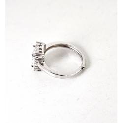 Anello Donna Gioja Argento CBR12 A In Argento Con Zircone Rettangolare