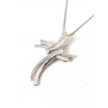 Collana Donna Gioja Argento CCD32 In Argento Con Croce Stilizzata E Zirconi