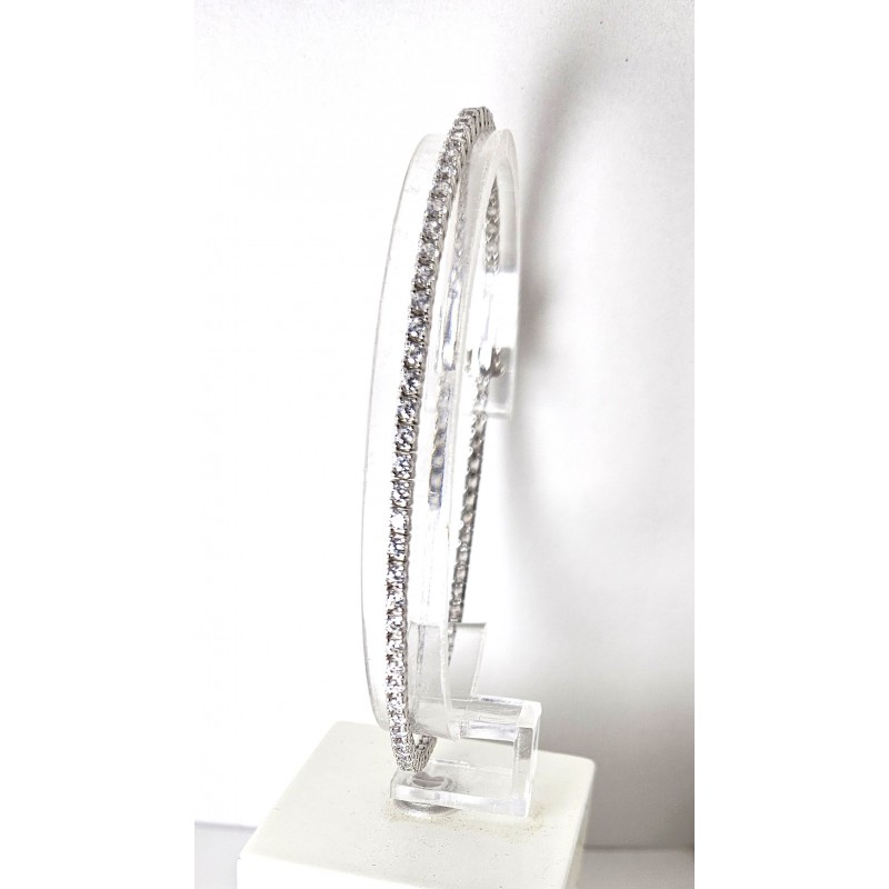 Bracciale Tennis Uomo Gioja Argento CBR54 In Argento Con Zirconi 2 mm